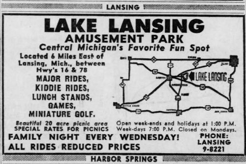 Lake Lansing Amusement Park - 1965 Ad (newer photo)